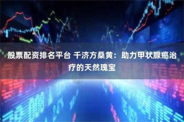 股票配资排名平台 千济方桑黄：助力甲状腺癌治疗的天然瑰宝